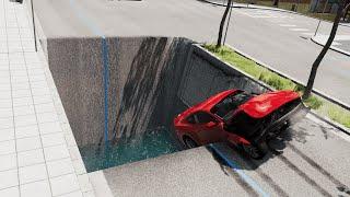 Cars vs Ditch TRAP #1 BeamNg Drive