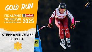 Venier sends home fans wild with Golden SG run | Saalbach 2025