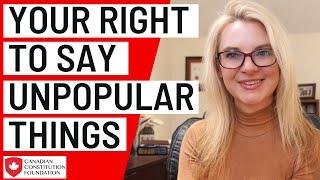 Does your right to freedom of expression include the right to say unpopular things? YES!!