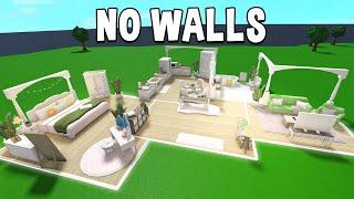 Building a BLOXBURG HOUSE with NO WALLS