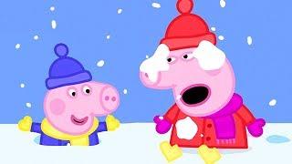 Peppa Pig in Hindi - Snow - Barf ️ हिंदी Kahaniya - Hindi Cartoons for Kids