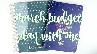 Budget Plan With Me | March 2018