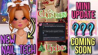 MINI UPDATE IN A FEW DAYS, NEW NAIL TECH, CHRISTMAS NEWS, AND MORE | Roblox Dress To Impress