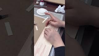 making the floor #miniature #dollhouse