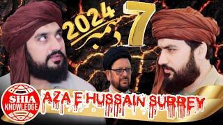 LIVE Majlis Aza 7th December 2024 AT Aza E Hussain Surrey Canada | Zakir waseem abbas baloch 