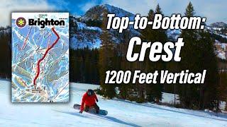 Snowboarding Top To Bottom - Brighton Resort Utah