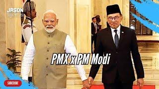 Sambutan Rasmi PM Anwar Ibrahim oleh PM India Narendra Modi di Istana Presiden Rashtrapati Bhavan