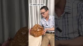 Cóc gỗ gù hương ngang 30cm. Giá trị thật sự!!!
