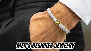 GT collection Men's Pyramid Bracelet with Zircon Diamond