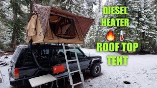 Using a chinese diesel heater to heat my roof top tent (review)