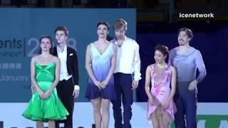 Ice Dance Victory Ceremony - 2018 Four Continents