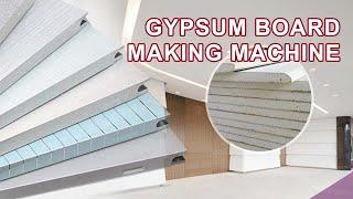 Drywall Plasterboard Gypsum Ceiling Board Production Line Gypsum Board Making Manufacturing Machine