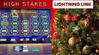 Merry Christmas!!! Accidentally betting more and hitting the bonus on high stakes Lightning link!