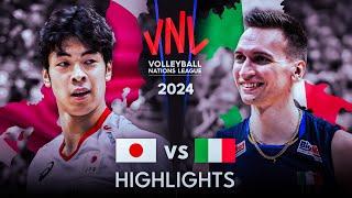  JAPAN vs ITALY  | Highlights | Men's VNL 2024