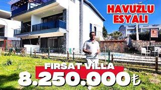 DİDİM AKBÜK’TE SATILIK KAÇIRILMAYACAK 4+1 EŞYALI HAVUZLU VİLLA #satılık #villa #didim #fyp keşfet