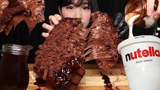 직접 만든 초코디저트 끝판왕Fondant au Nutella Brownie marshmallow cookie 누텔라 브라우니 쿠키 먹방(레시피)MUKBANG ASMR