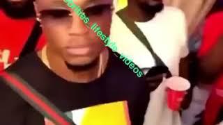 Nigerian singer Wizkid chilling with his third babymama Jada Pollock at a club in Ghana