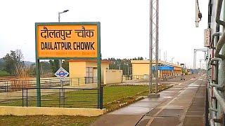 Train arriving at Daulatpur Chowk - Una - Himachal Pradesh - Indian Railways