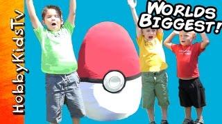 Giant Pokemon Themed Surprise Egg by HobbyKidsTV