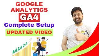 GOOGLE ANALYTICS GA4 Complete Setup Updated Video 2024 | Wordpress | Blogger | Web Stories (HINDI)