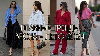 ГЛАВНЫЕ ТРЕНДЫ ВЕСНА - ЛЕТО 2024