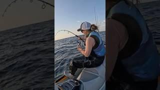 Hooked Up and Racing a Shark!