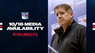 NYR Practice: Peter Laviolette Media Availability | Oct. 16, 2024