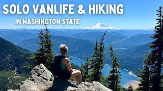 A Day in the Life | Solo Female Vanlife in Washington State | Riverside Camping & Hiking with my dog