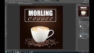 Morling coffee graphics design / coffee banner design / hasnain graphics