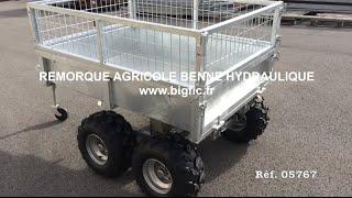 BIGFIC - Remorque benne agricole hydraulique