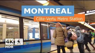 [ 4K ] Côte-Vertu Metro Station Walking Tour | End of the Orange Line | Montreal, Canada  2025