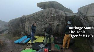 Burbage South Boulders The Tiger V4 6b