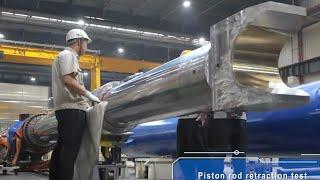 GIANT HYDRAULIC CYLINDER. The Hypnotic Production Process Around Us