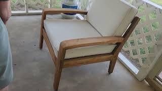 Sustainable Beauty! GDFStudio Acacia Wood Club Chairs Review