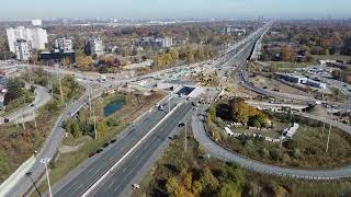 Metrolinx Hurontario LRT Push box installation progress - Video 2