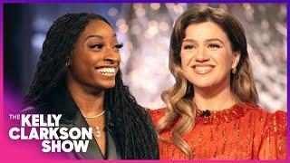 Simone Biles & Kelly Clarkson Swap Holiday Hot Takes