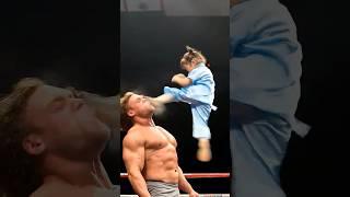 The arena is shocking! A 6-year-old kid toppled a 350-pound giant #kungfu #boxing #fight #ai