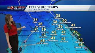 Central Florida to see intense temperature drop as winter solstice settles in