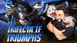 Trifecta Twisted Fate Tries To Triumph | TFT Into the Arcane | Teamfight Tactics