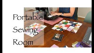 Portable Sewing Room | Sew along with me | Travel and sewing