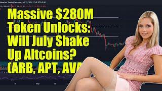 July’s $280M token unlocks: Will AVAX, ARB, APT shake up the altcoin market?