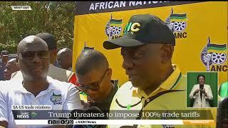 SA-US Trade Relations | Trump threatens to impose 100% trade tariffs