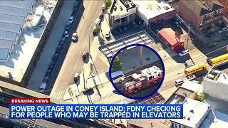 Power outage in Coney Island; FDNY checking for people who may be trapped in elevators