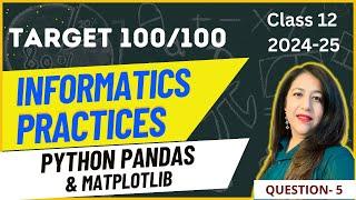 Topper Series for Informatics Practices (IP) Class 12 CBSE | Get 70/70 in Theory Exam | Question 5