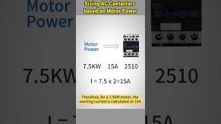 How to Size AC Contactors for Your Motor #howto #contactor #motor #sizing