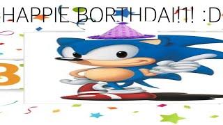 Happy birthday Sonic!!1! :D