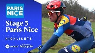 POWERING TO VICTORY  | Men's Stage 5 Paris-Nice 2025 Race Highlights | TNT Sports Cycling