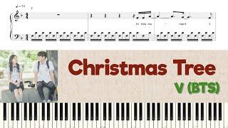 V (BTS) - Christmas Tree (그 해 우리는, Our Beloved Summer OST) | Piano Tutorial | Sheet Music (피아노악보)