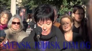 Manifestation mot Antisemitism - Fullt tal Mona Sahlin