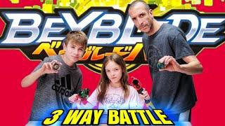 Beyblade Burst 3-Way Blind Bag Pick Battles in Hasbro's Huge Colossus Beystadium